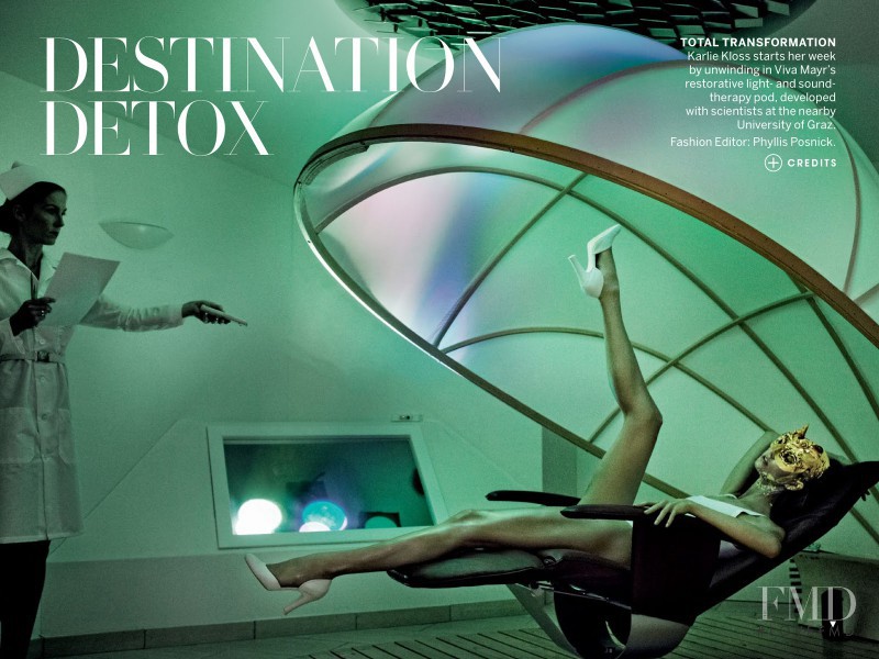 Karlie Kloss featured in Destination Detox, July 2013