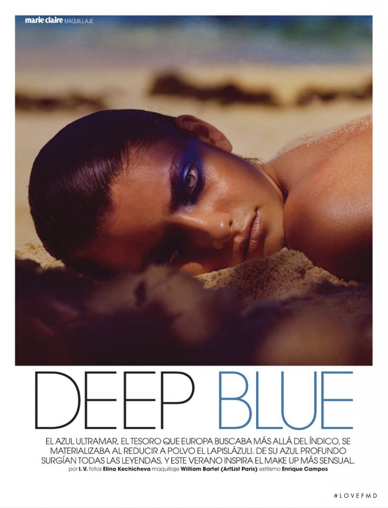 Melina Martin featured in Deep Blue, July 2013