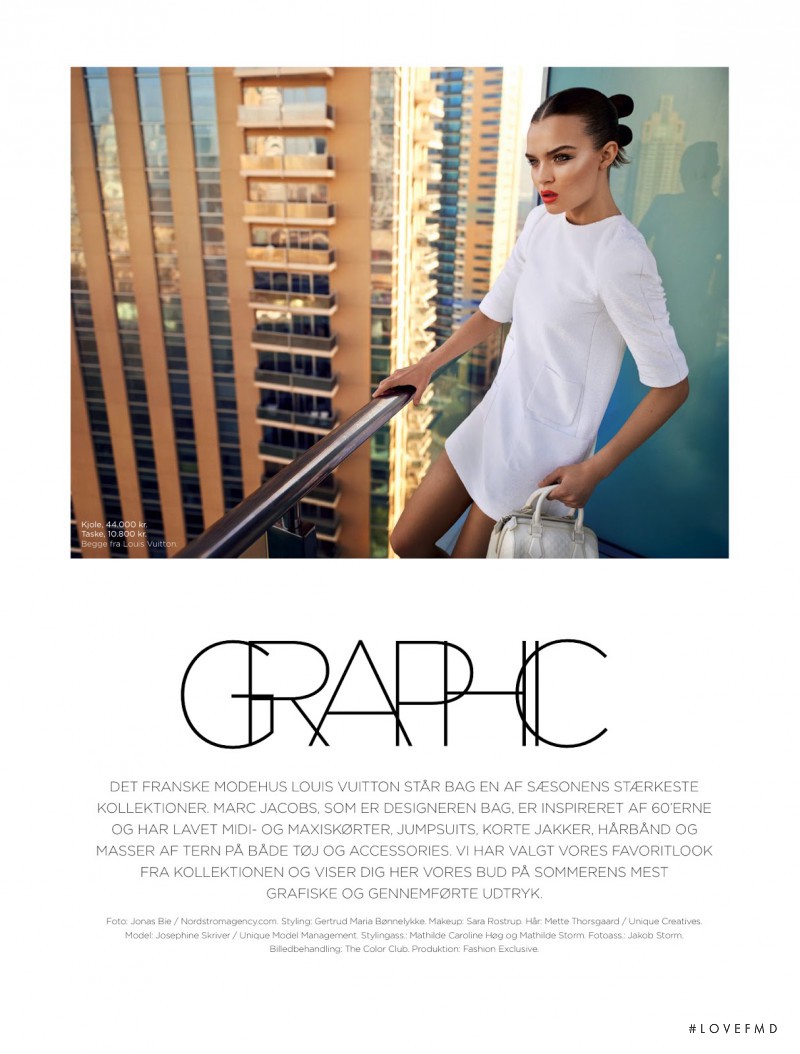 Josephine Skriver featured in Graphic, June 2013