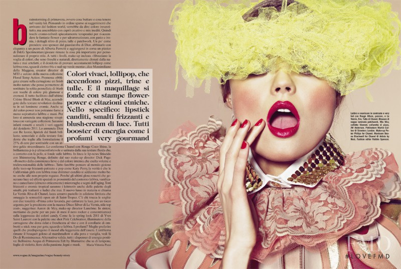 Magdalena Frackowiak featured in Beauty, April 2011