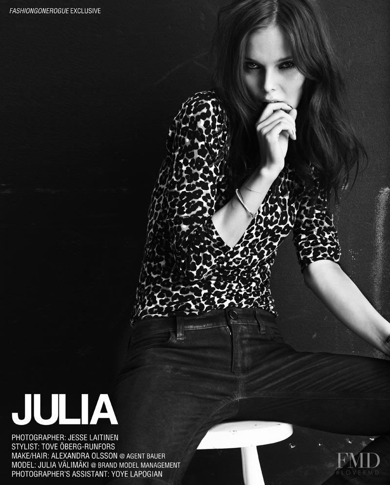 Julia Valimaki featured in Julia, October 2011