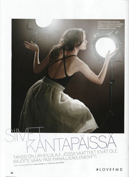Julia Valimaki featured in Siivet Kantapäossä, December 2010