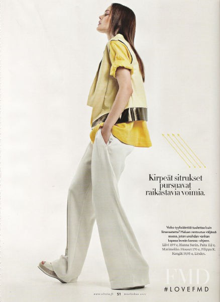 Julia Valimaki featured in Kevään \'11 Muistikirja, March 2011