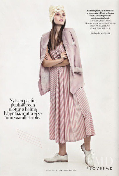 Julia Valimaki featured in Kevään \'11 Muistikirja, March 2011