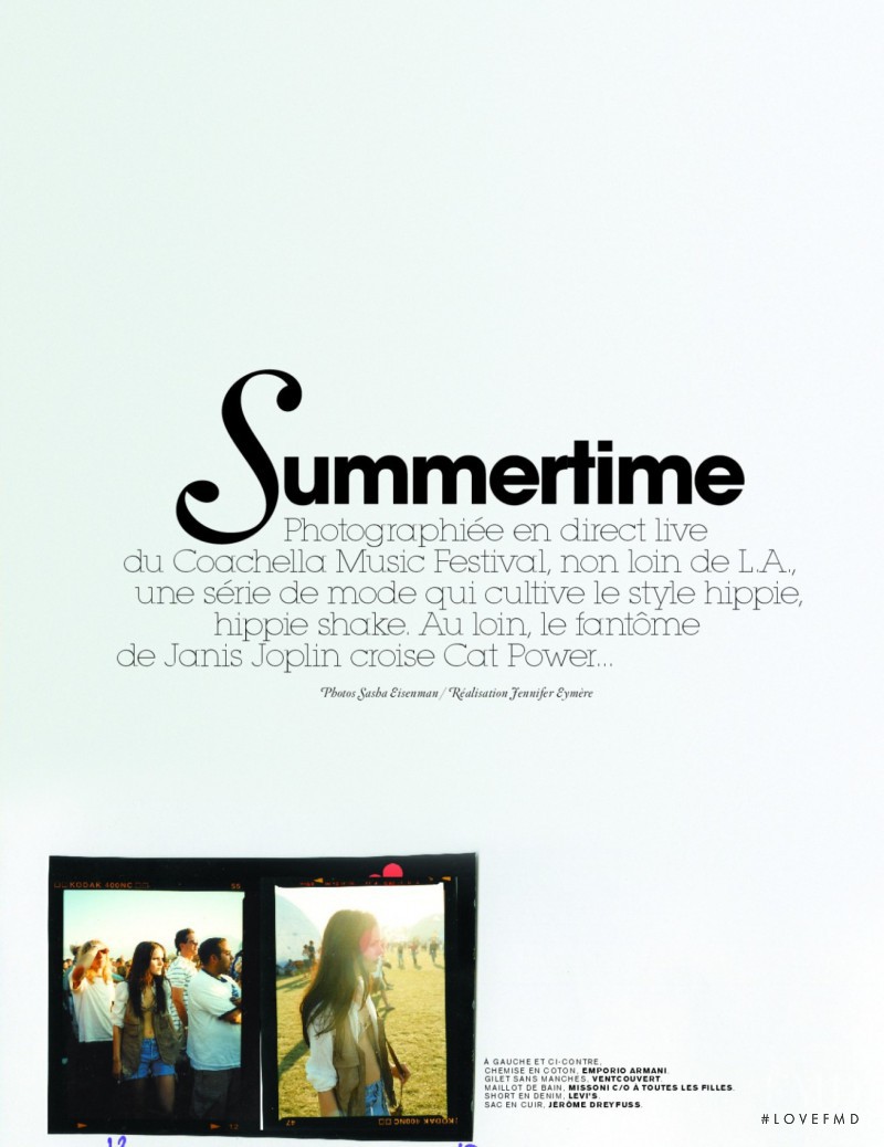 Julia Valimaki featured in Summertime, July 2006