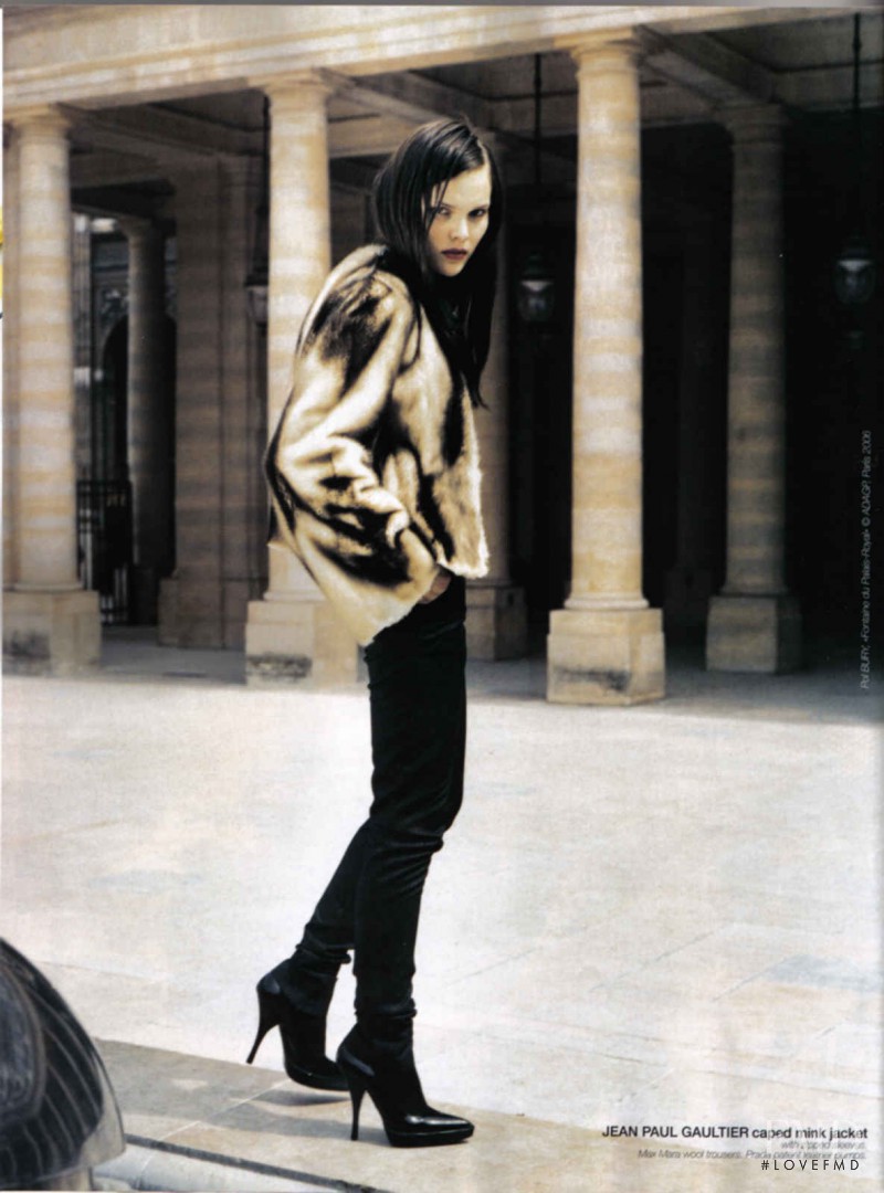 Julia Valimaki featured in Fur for Fashionistas, September 2006