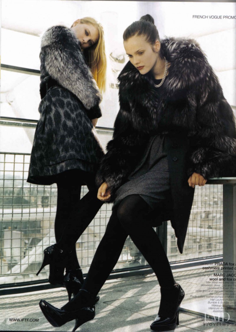 Julie de Gouy featured in Fur for Fashionistas, September 2006