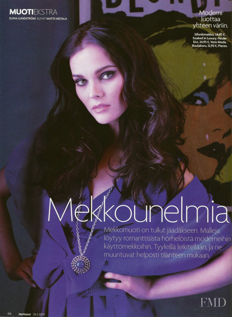 Julia Valimaki featured in Mekounelmia, February 2009