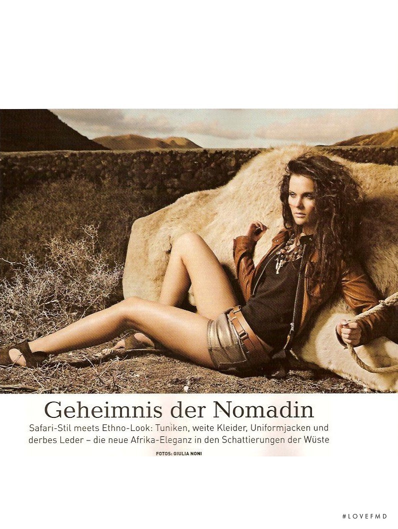 Julia Valimaki featured in Geheimnis der Nomadin, March 2008