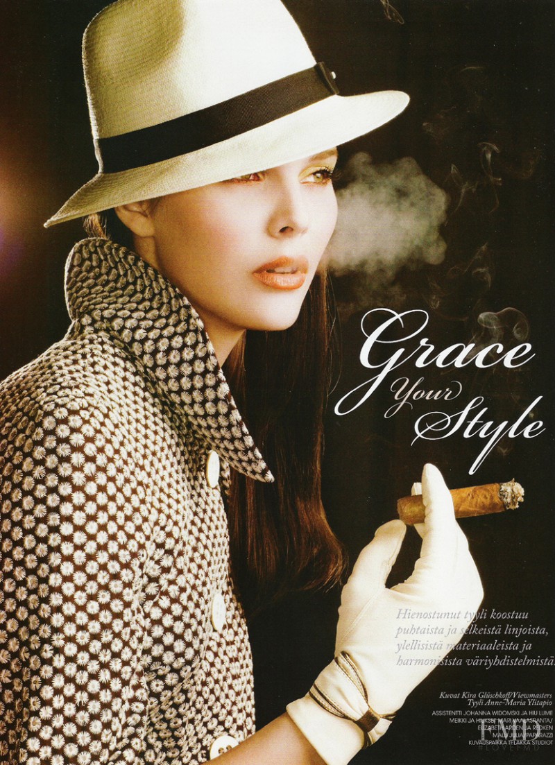 Julia Valimaki featured in Grace Your Style, January 2007