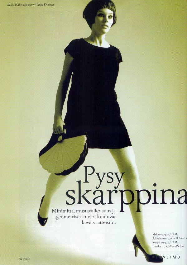 Julia Valimaki featured in Pysy skarppina, February 2007