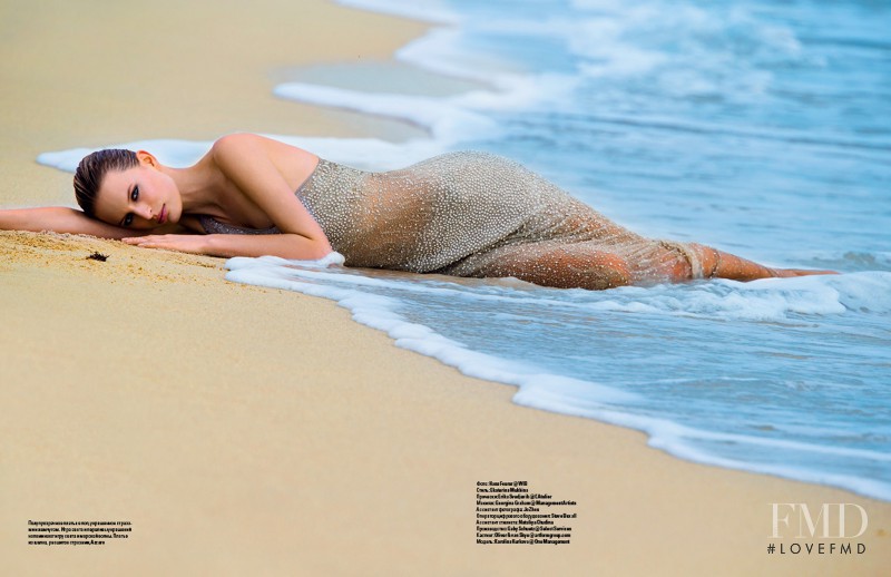 Karolina Kurkova featured in Mermaid, June 2013