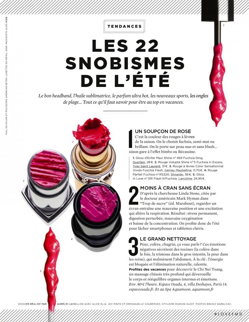 Les 22 Snobismes De L\'été, August 2013