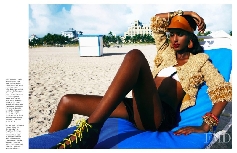 Senait Gidey featured in Gym Tonique, August 2013