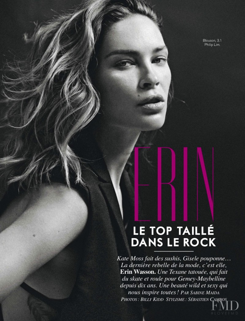 Erin Wasson featured in Le Top Taille Dans Le Rock, August 2013