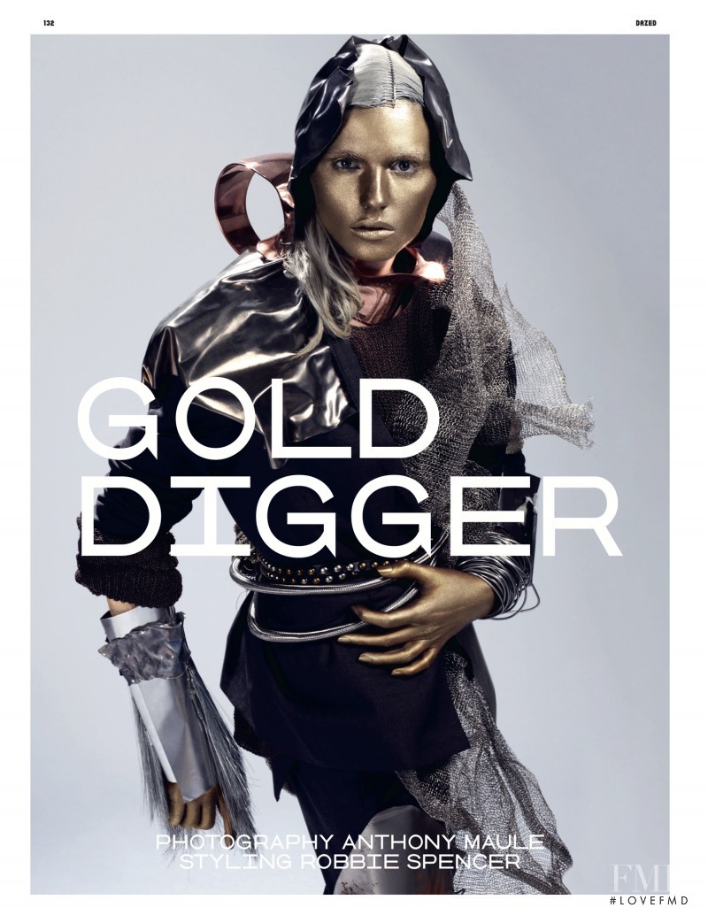Andrej Pejic featured in Gold Digger, April 2011