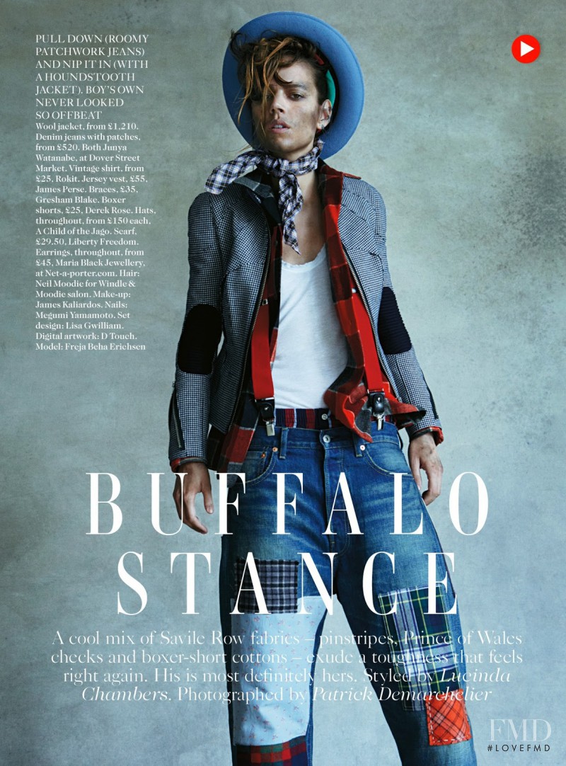 Freja Beha Erichsen featured in Buffalo Stance, August 2013
