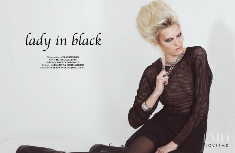 Svetlana Yufkina featured in Lady In Black, January 2012