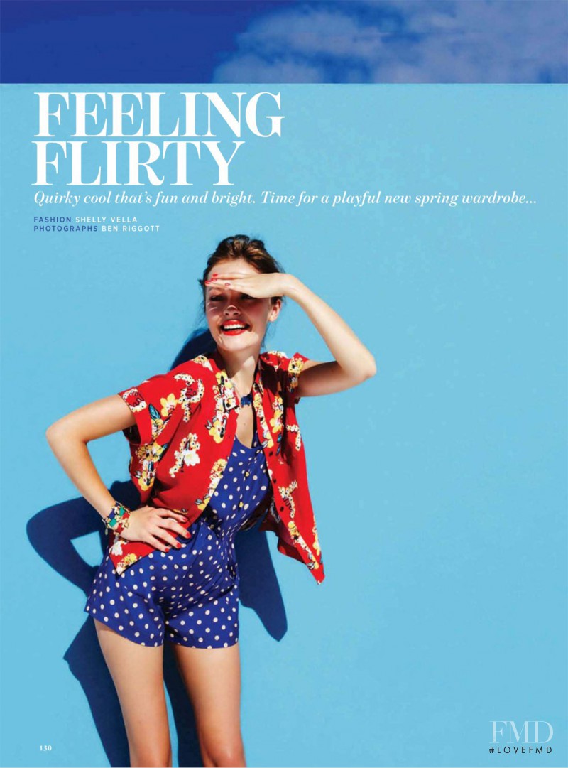 Olga Maliouk featured in Feeling Flirty, April 2011