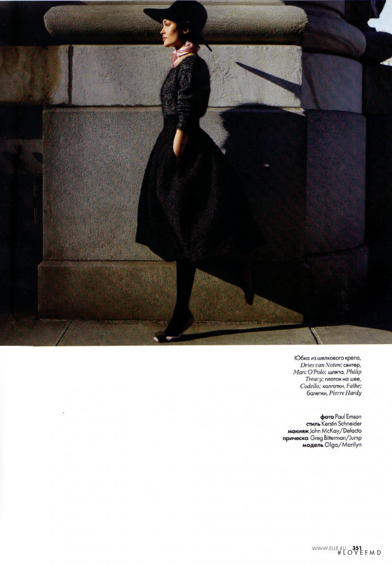 Olga Maliouk featured in Fair Lady, September 2010