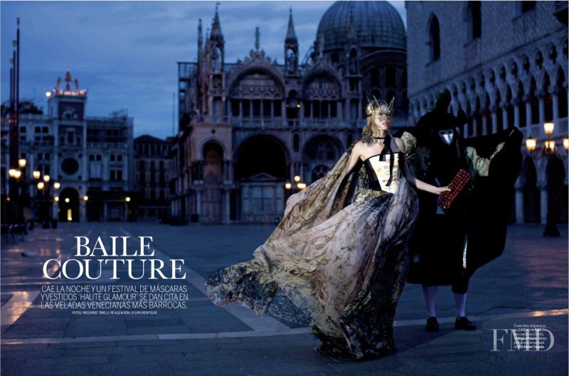 Olga Maliouk featured in Baile Couture, December 2009
