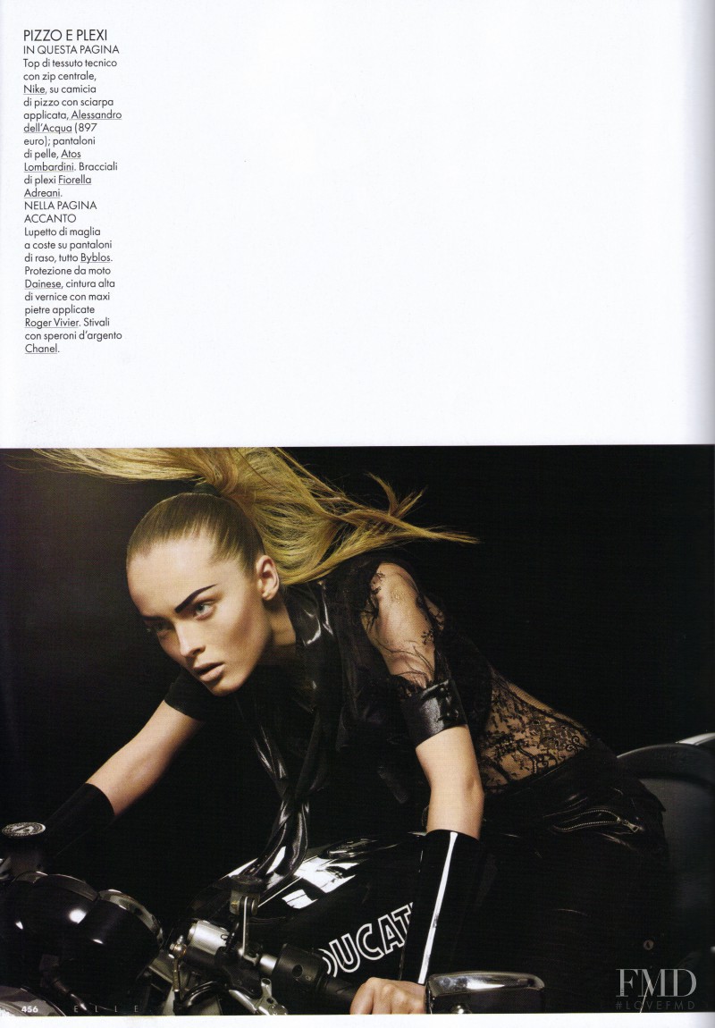 Olga Maliouk featured in Black Biker, November 2007