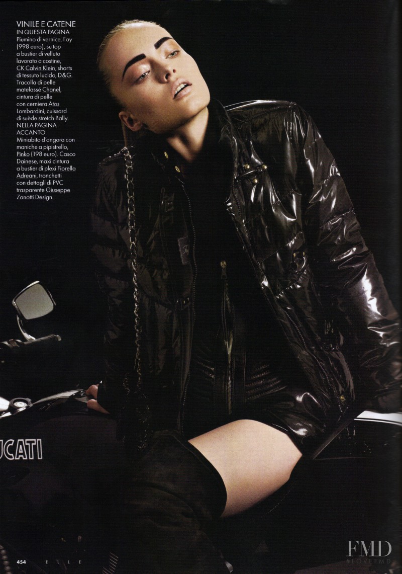 Olga Maliouk featured in Black Biker, November 2007