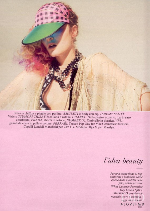 Olga Maliouk featured in L\'idea beauty, July 2007