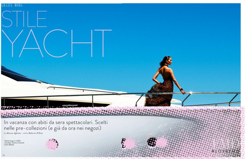 Vanessa Hegelmaier featured in Stile Yacht, July 2013