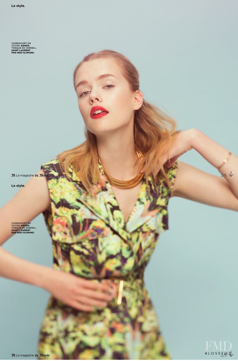 Stina Rapp featured in Un Peu De Tenues...Floral, July 2013