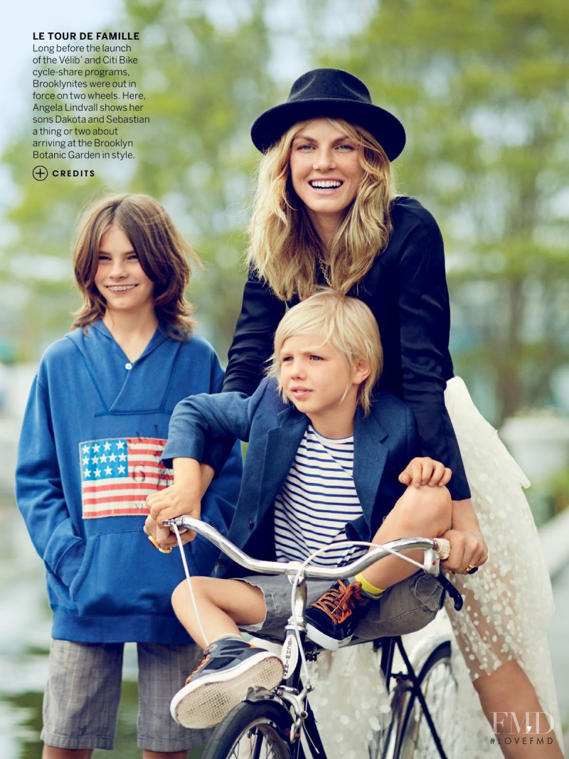 Angela Lindvall featured in Bonjour, Brooklyn, August 2013
