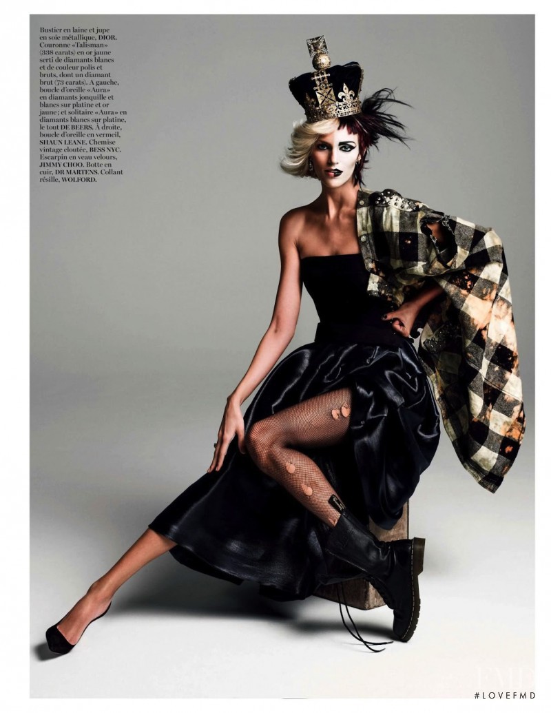 Anja Rubik featured in God Save The Queen, August 2013
