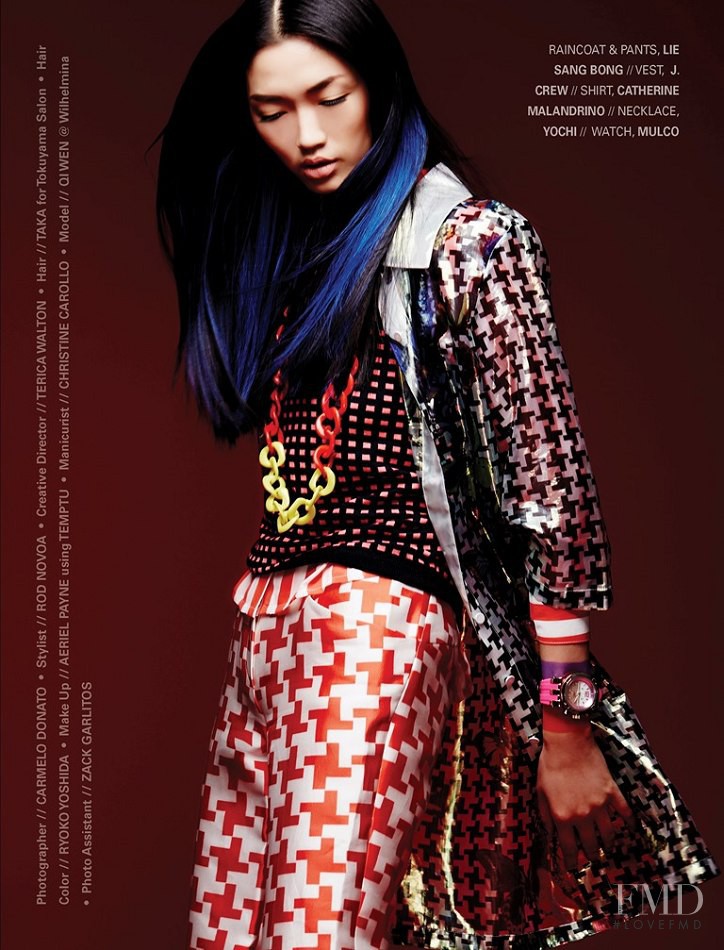 Qi Wen featured in Sportress Exotic, June 2013