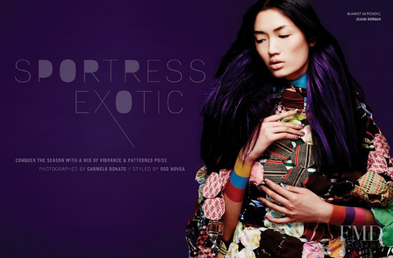 Qi Wen featured in Sportress Exotic, June 2013