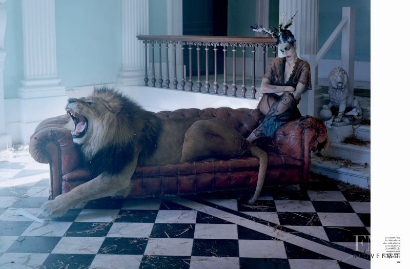 Edie Campbell featured in The Lion King, August 2013