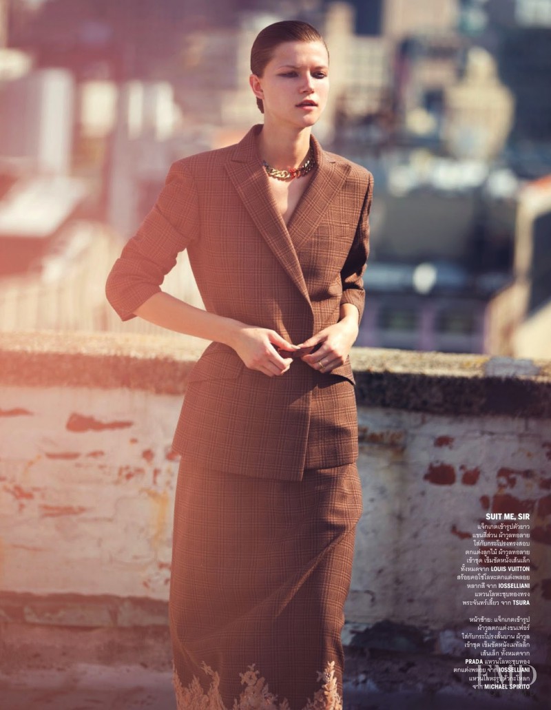 Kasia Struss featured in Masculine Rhyme, August 2013