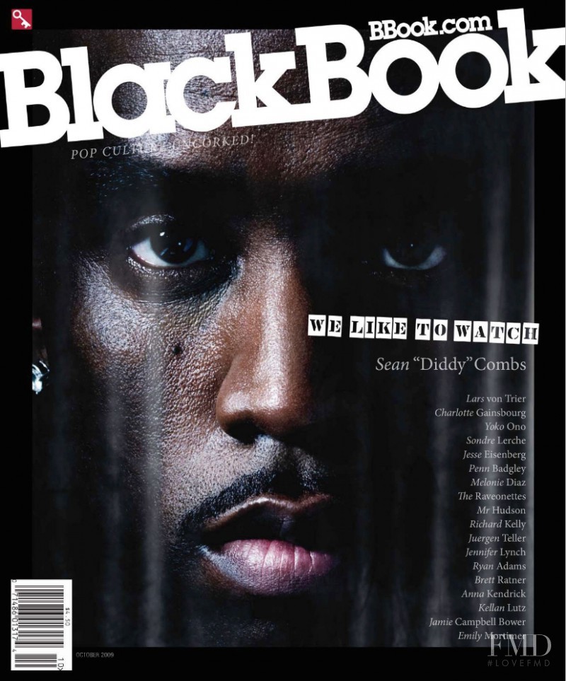 P. Diddy featured on the BlackBook Magazine cover from October 2009
