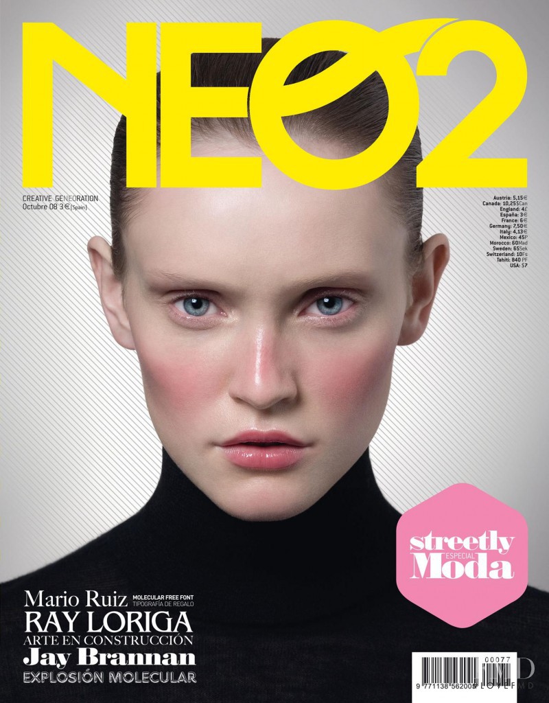 Beata Vildzeviciute featured on the Neo2 cover from October 2008