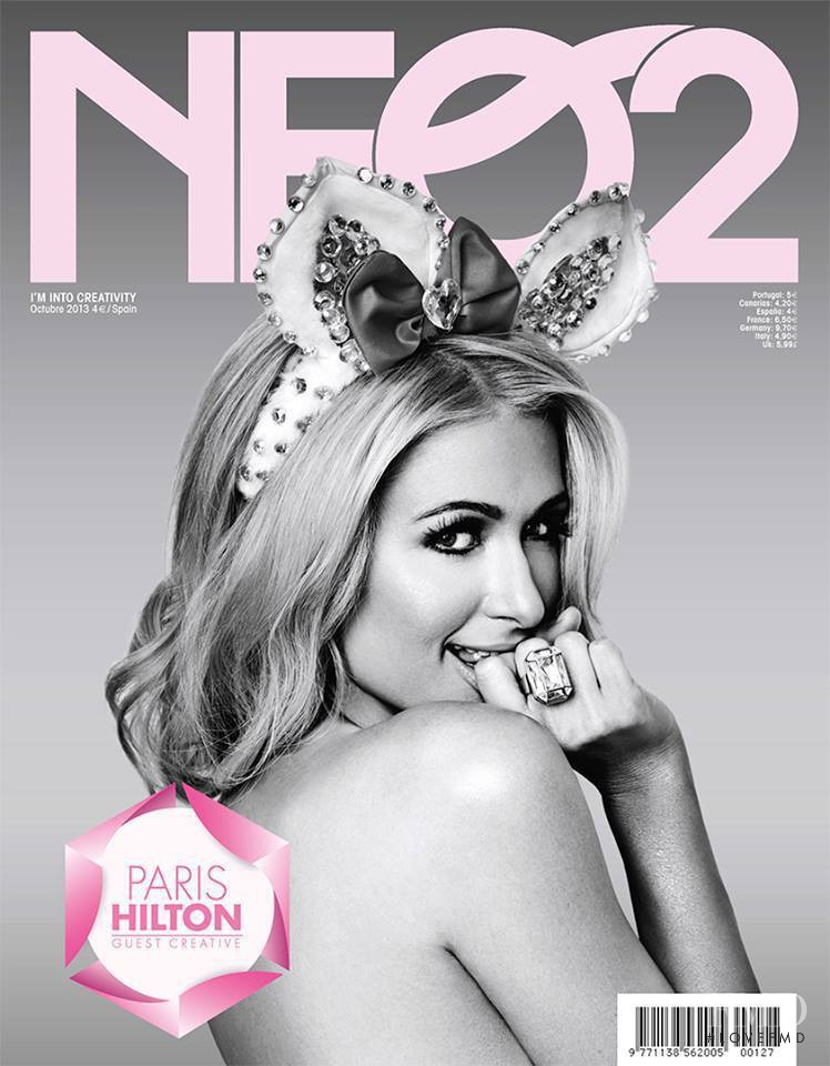 Paris Hilton featured on the Neo2 cover from October 2013