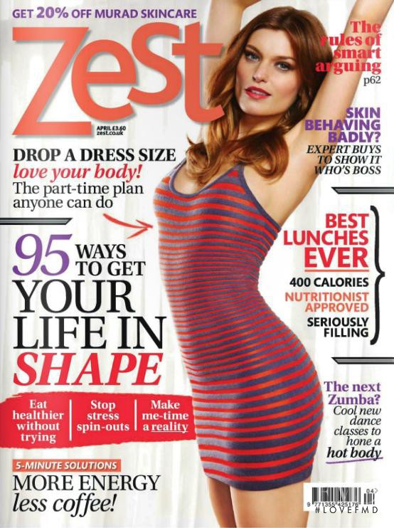 Adéla Cápová featured on the Zest cover from April 2012