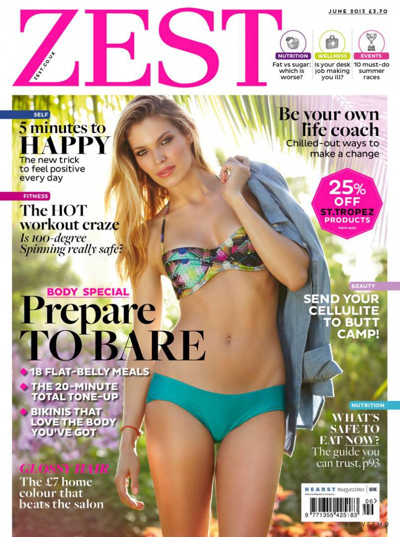 Katerina Jursikova featured on the Zest cover from June 2013