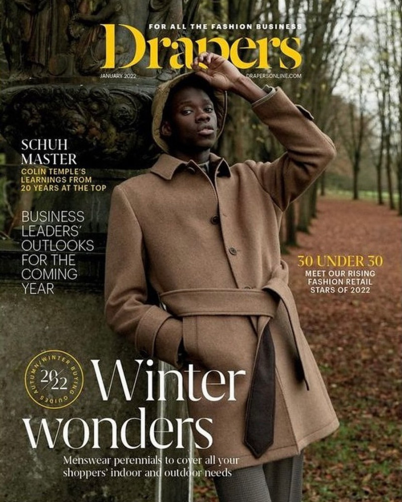 Amadou Fall featured on the Drapers cover from January 2022