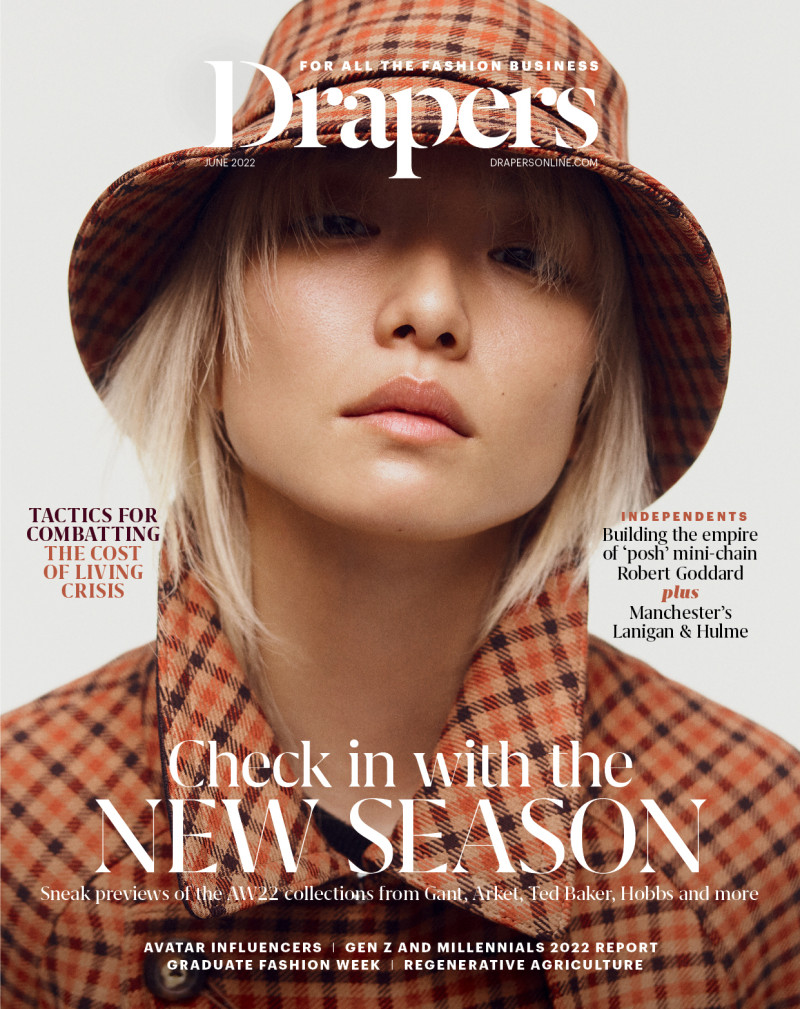  featured on the Drapers cover from June 2022