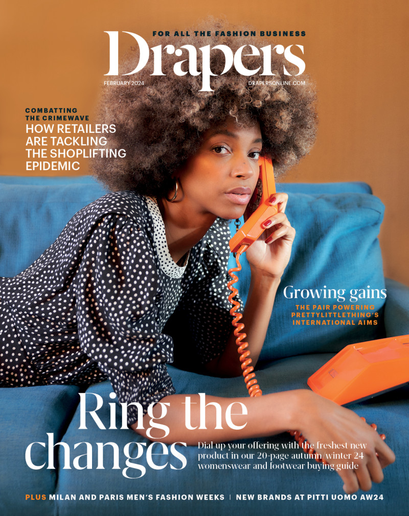  featured on the Drapers cover from February 2024