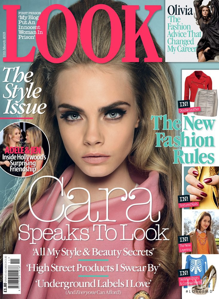 Cara Delevingne featured on the LOOK cover from March 2013