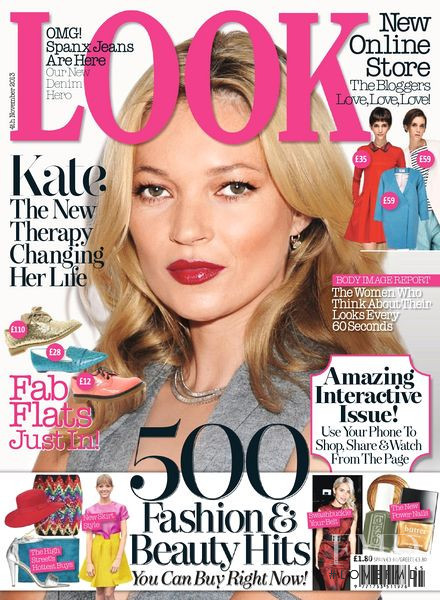 Kate Moss featured on the LOOK cover from November 2013