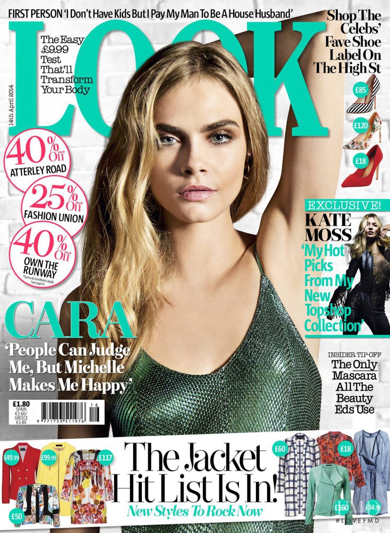 Cara Delevingne featured on the LOOK cover from April 2014