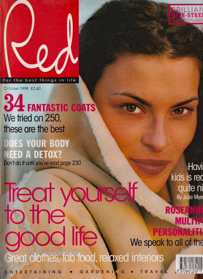 Magali Amadei featured on the Red cover from October 1998