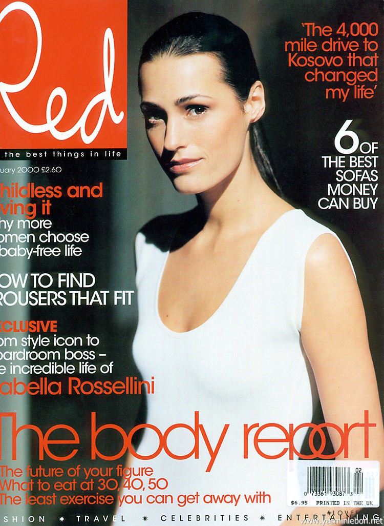 Yasmin Le Bon featured on the Red cover from February 2000