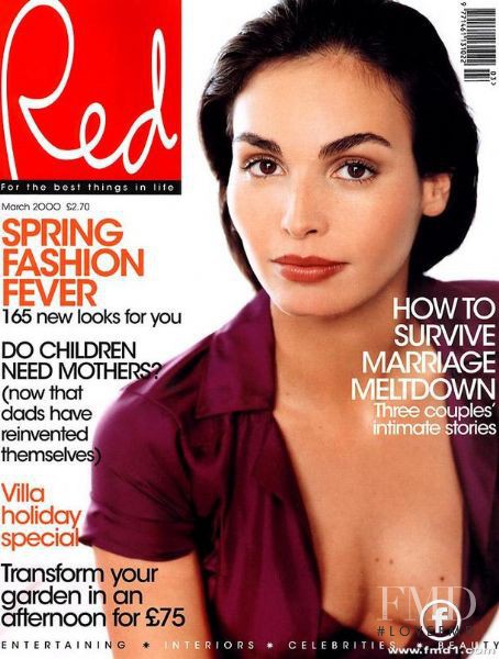 Ines Sastre featured on the Red cover from March 2000